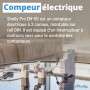 Shelly Pro EM 50A - Compteur électrique monophasé à 2 canaux LAN, Wi-Fi, Mesure énergie photovoltaïque, Pinces ampermétriques in