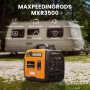 maXpeedingrods 3300W Groupe Electrogene Silencieux Inverter Essence avec Prises USB et 230V Générateur Electrique 4 Temps Genera