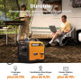 maXpeedingrods 3300W Groupe Electrogene Silencieux Inverter Essence avec Prises USB et 230V Générateur Electrique 4 Temps Genera