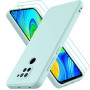 Coque pour Xiaomi Redmi Note 9, avec 3 Verre trempé Protection écran, Housse Silicone TPU, Fin et Léger, Étui de Protection Cont
