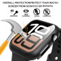 Diruite 2 Pièces Coque pour Apple Watch Series 10 46mm Protection Écran Dur PC Matériel Ultra Mince Verre Trempé Écran Case,Noir