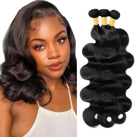Tissage Bresilien en lot Cheveux Humain Ondulé Vierge Hair 3 Bundles Tissage Bresilien Mèches Brésilien Body Wave Human Hair Nat