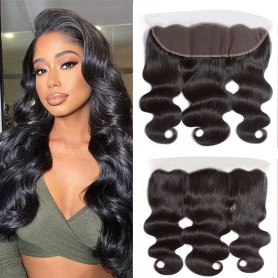 Closure Frontale 13x4 Ondule Transparent Swiss Lace Closure Cheveux Humain Body Wave Lace Frontal Closure Free Part Tissage Bres