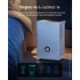 Pro Breeze Déshumidificateur Compresseur Connecté 30L/jour avec Application Smartphone, Wi-Fi, Drainage continu, Réservoir d'eau