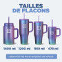 IRON °FLASK Mug Isotherme avec Paille et Poignée - 1.2L - Gobelet Isotherme en Inox À Double Paroi - Tasse Anti-fuite Sous Vide