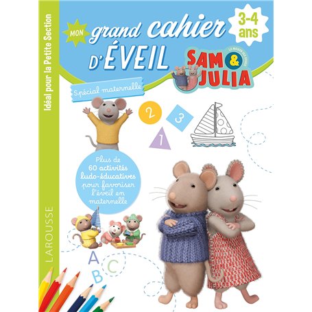 Mon grand cahier d'éveil - Sam et Julia - 3-4 ans