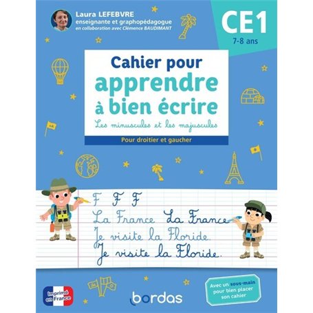 Cahier pour apprendre à bien écrire CE1