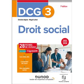 DCG 3 - Droit social - Fiches 2025-2026 DCG 3 - Droit social - Fiches 2025-2026