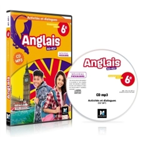 Cahier d'Anglais 6e Enseignement adapté  - Éd. 2025 - CD audio classe