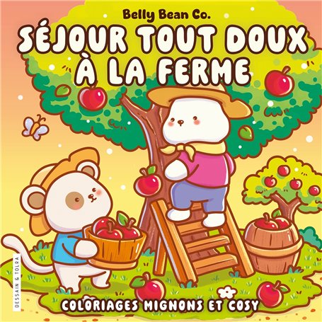 Séjour tout doux à la ferme - Belly Bean - Coloriages mignons et cosy - Cosy colo