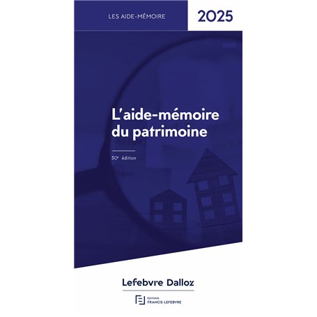 Aide Mémoire du Patrimoine 2025
