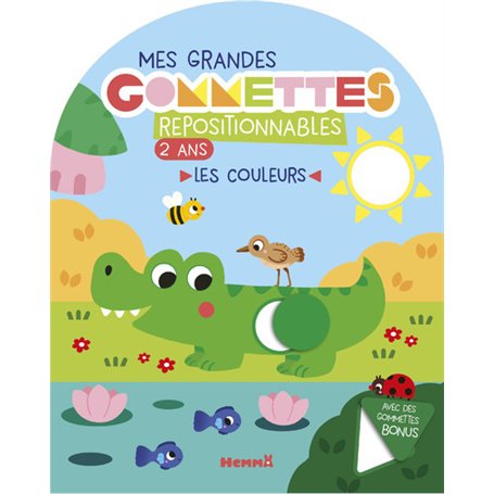 Mes grandes gommettes repositionnables - 2 ans - Les couleurs - Avec des gommettes bonus