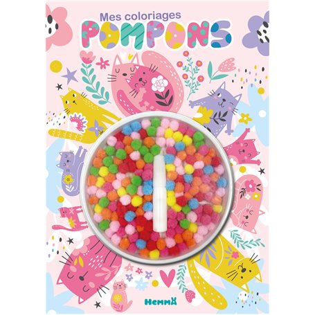 Mes coloriages pompons (Chats)