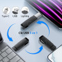 Clé USB pour iPhone 256 Go, Mfi Certified Lightning Mémoire Externe Pen Drive Stylo USB 3 en 1 pour iPhone, iPad, iOS, Macbook,