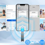 Clé USB pour iPhone 256 Go, Mfi Certified Lightning Mémoire Externe Pen Drive Stylo USB 3 en 1 pour iPhone, iPad, iOS, Macbook,