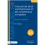 Manuel de droit institutionnel et de contentieux européen