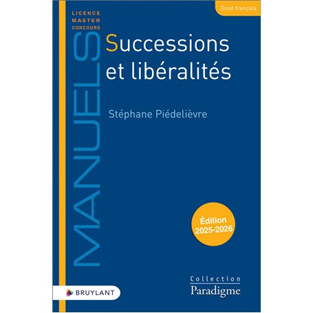 Successions et libéralités