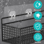 Lot De 4 Adhésifs De Rechange pour Support De Douche Crochets Adhésifs Puissants pour Support De Douche D'angle Étagère De Salle