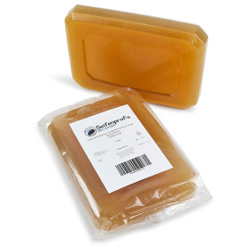 Seifenprofis - Savon savon au miel - Base de savon brut à la glycérine (1kg) sans SLS+SLES, base de savon pour moulage de savon 