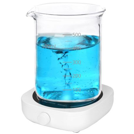 QWORK®Agitateur magnétique alimenté par USB, avec vitesse réglable de 2000 tr/min, capacité de 1000 ml, idéal pour le brassage e