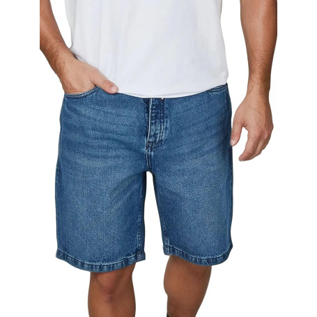 riverso RIVAshton Short en jean pour homme, coupe ample, en coton, couleur unie, bleu, gris, tailles S, M, L, XL, XXL