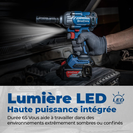 Perceuse-visseuse à Percussion Sans Fil 18V 120Nm - 2 Batteries 4.0Ah, Mandrin 13mm, 2 Vitesses, Moteur Brushless