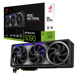 Asus ROG Astral GeForce RTX 5090 32GB GDDR7 OC Edition – Carte Graphique Gaming (PCIe 5.0, HDMI, Display 2.1, 3.8 Slot, 4 Ventil