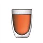 BODUM CHAMBORD Set cafetiere a piston - 8 tasses -  1L - Gris - Avec 2 verres double paroi Pavina 0,35l