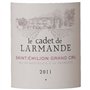 Cadet de Larmande 2011 Saint-Emilion - Vin rouge de Bordeaux