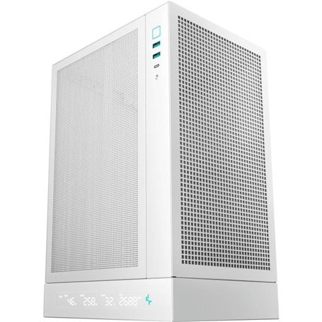 Boitier sans alimentation - DEEPCOOL CH170 Digital - Mini tour - Format M-ITX - Blanc