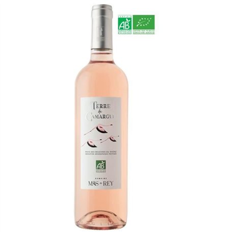 Domaine Mas de Rey Terre de Camargue 2024 Sable de Camargue - Vin rosé de la Vallée du Rhône - Bio