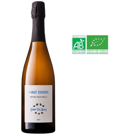 Vin Effervescent de Loire Galets de Quartz Domaine de Haut Bourg Méthode Traditionelle Brut 12% - 75 cl