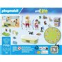 PLAYMOBIL 71753 Animalerie avec enclos a lapins, My Life, Soin des animaux, 30 pieces, Des 4 ans