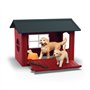 Coffret Niche avec Golden Retriever, SCHLEICH 42722 Farm World, Des 4 ans
