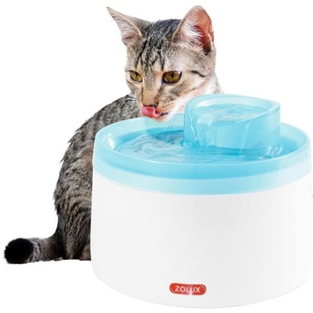 Fontaine a eau - Zolux - Pour chats et chiens - Avec cartouche filtrante - 2 litres