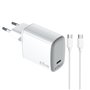 Chargeur mural Celly UPTC1USBC65WCTC Blanc