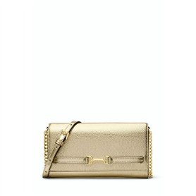 Sac à Bandoulière Michael Kors CARSON Doré 22 x 12 x 4 cm Sac à Bandoulière Michael Kors CARSON Doré 22 x 12 x 4 cm