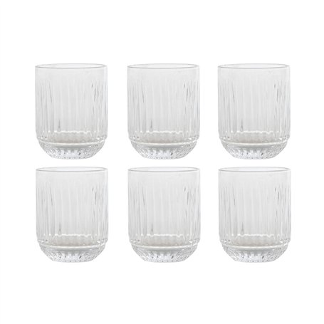 Set de Verres Home ESPRIT Transparent Verre 275 ml (6 Unités)
