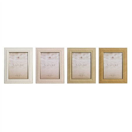Cadre photo Home ESPRIT Marron Beige Verre polystyrène Scandinave (4 Unités)
