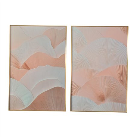 Cadre Home ESPRIT Blanc Beige Moderne Scandinave 80 x 3