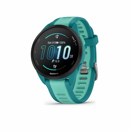 Montre intelligente GARMIN Forerunner 165 Music Bleu Argenté 1