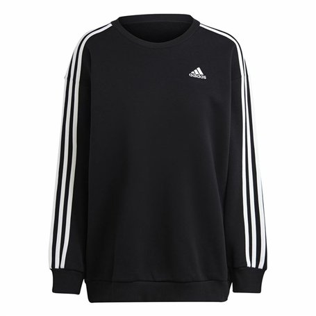 Sweat sans capuche femme Adidas 3S Fl Os Swt Noir L/XL