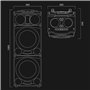 Haut-parleurs bluetooth portables Muse M-1988 DJ Noir