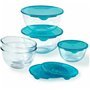 Ensemble de Boîtes à Lunch Pyrex Transparent Turquoise 5 Pièces