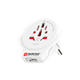 Adaptateur voyage USB A Monde vers Europe 2/3 poles Blanc Skross