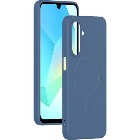 Coque Magnétique MagSafe Samsung Galaxy A17 4G/5G Silicone Bleue Bigben