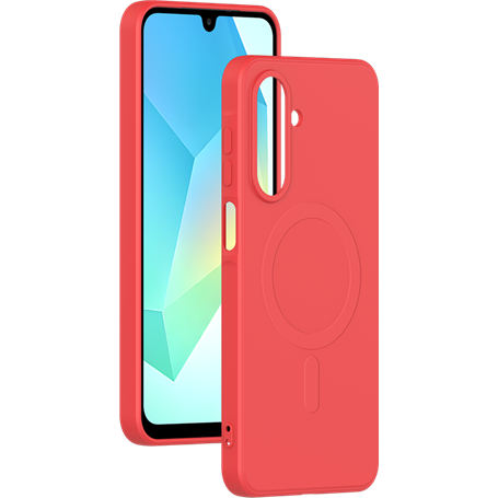 Coque Magnétique MagSafe Samsung Galaxy A17 4G/5G Silicone Rouge Bigben