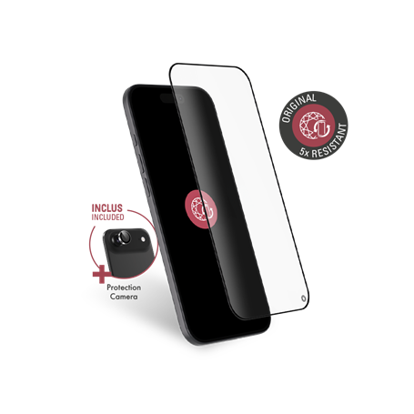 Pack Protège-écran iPhone Air 2.5D Original + 1 Protège Lentille + Garantie à vie - Certifié GRS Force Glass