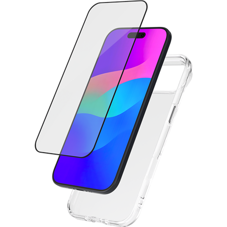 Pack 2 en 1 Coque iPhone Air Souple Transparente + Protège écran 2.5D + SmartFrame™ - Certifié GRS Bigben