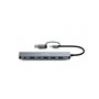 Hub MINEE USB A+C Multiports 7 en 1 5 USB A 3.0 + 1 USB C 3.0 + 1 Port DC Gris Urban Factory